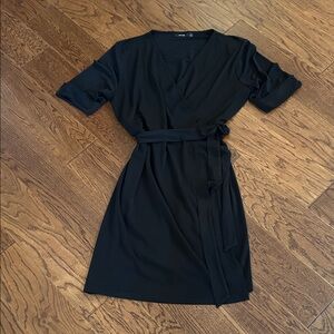 Apt. 9 Black Mini Wrap Dress